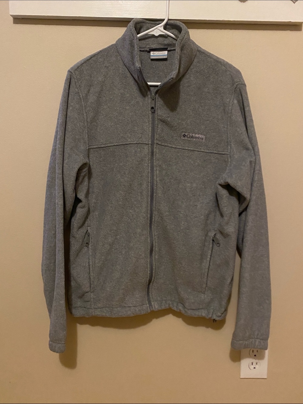 Columbia Men’s Gray Full-Zip Fleece Jacket - Light Gray